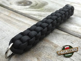 Brelok survivalowy z Paracordu 550 o splocie "Box Knot", kolor "Black"