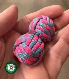 Ciężkie kule Baoding z paracordu | Rehabilitacja dłoni. Ręcznie wykonane kule medytacyjne | Narzędzie do relaksu i redukcji stresu