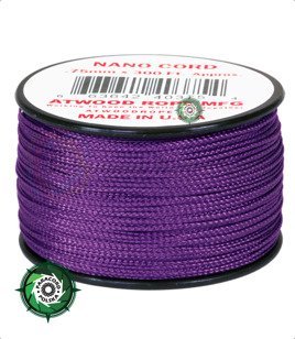 Nano Cord, kolor: Purple - mocna poliestrowa linka o średnicy 0,75 mm.