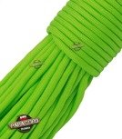 Paracord 550, kolor: Fluor green - linka spadochronowa z siedmioma rdzeniami