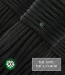 Szpula 30 mb linki Paracord 550 Typ III z normą MiL-C-5040H kolor: Black